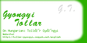 gyongyi tollar business card